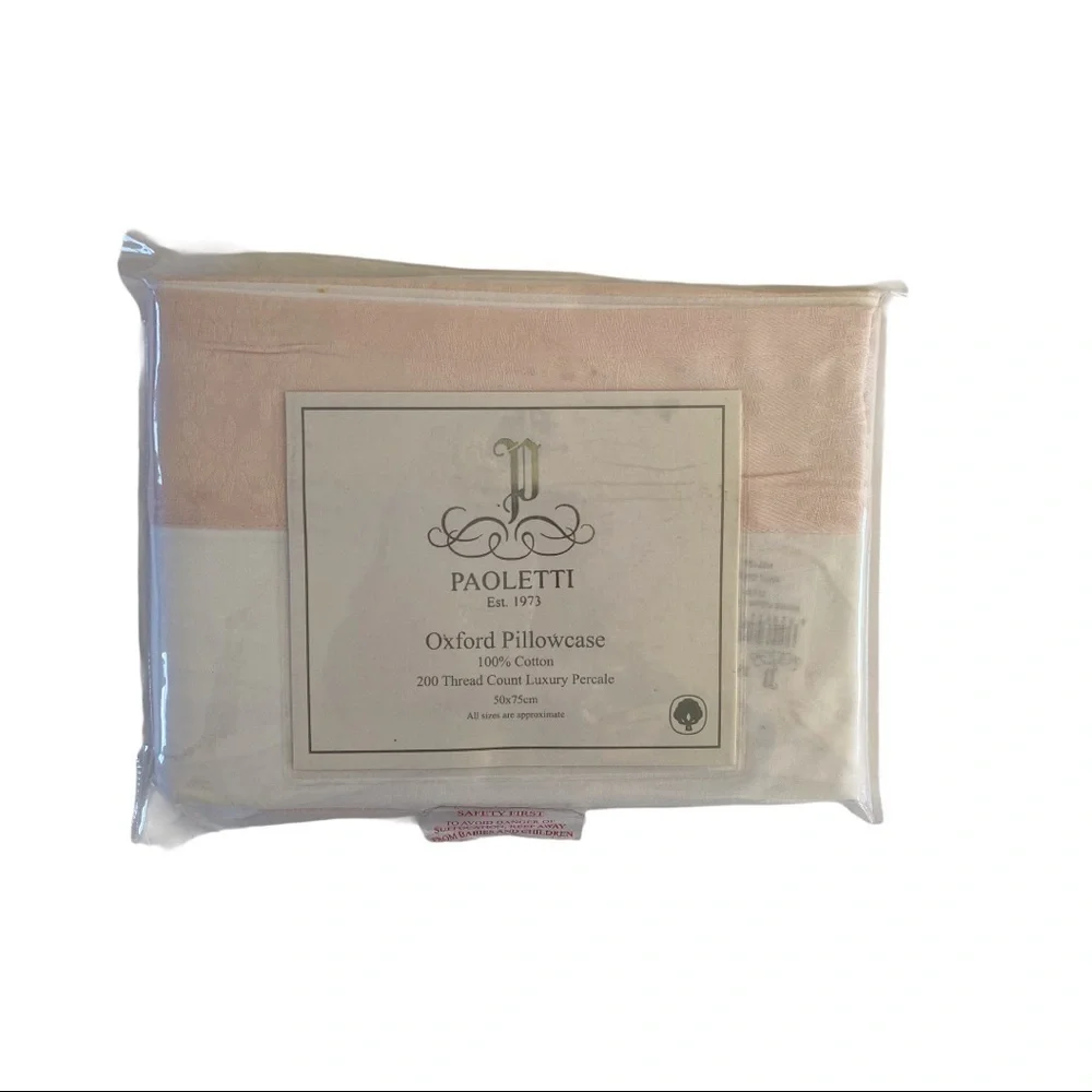 Paoletti Petite Fleur 100% Cotton Pillow Case NWT